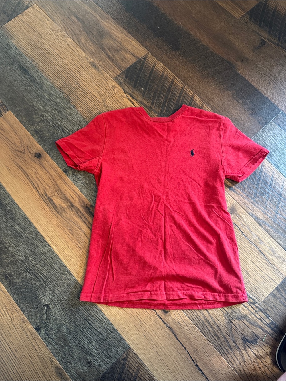 Polo by Ralph Lauren Red Short Sleeve Tee with Navy Pony